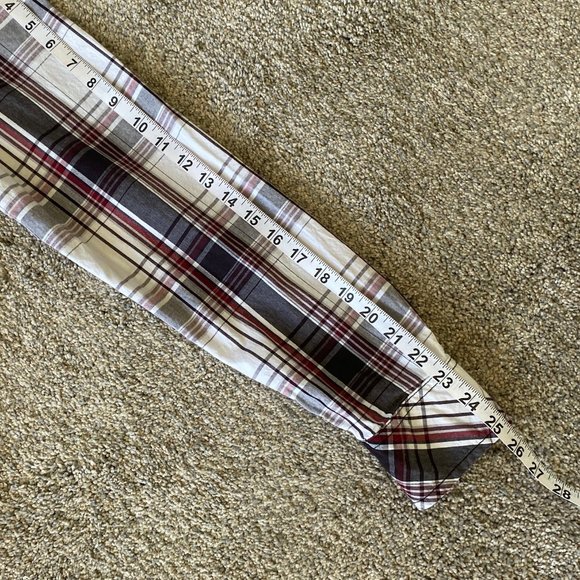 Distillery plaid black stitching button down long sleeve shirt. Men’s size Large - Picture 6 of 11